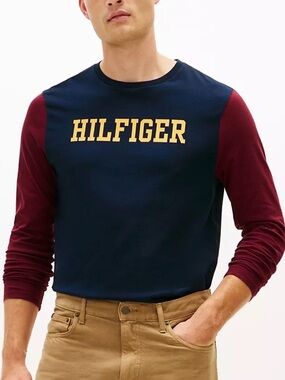 Hilfiger Long-Sleeve Logo Tshirt